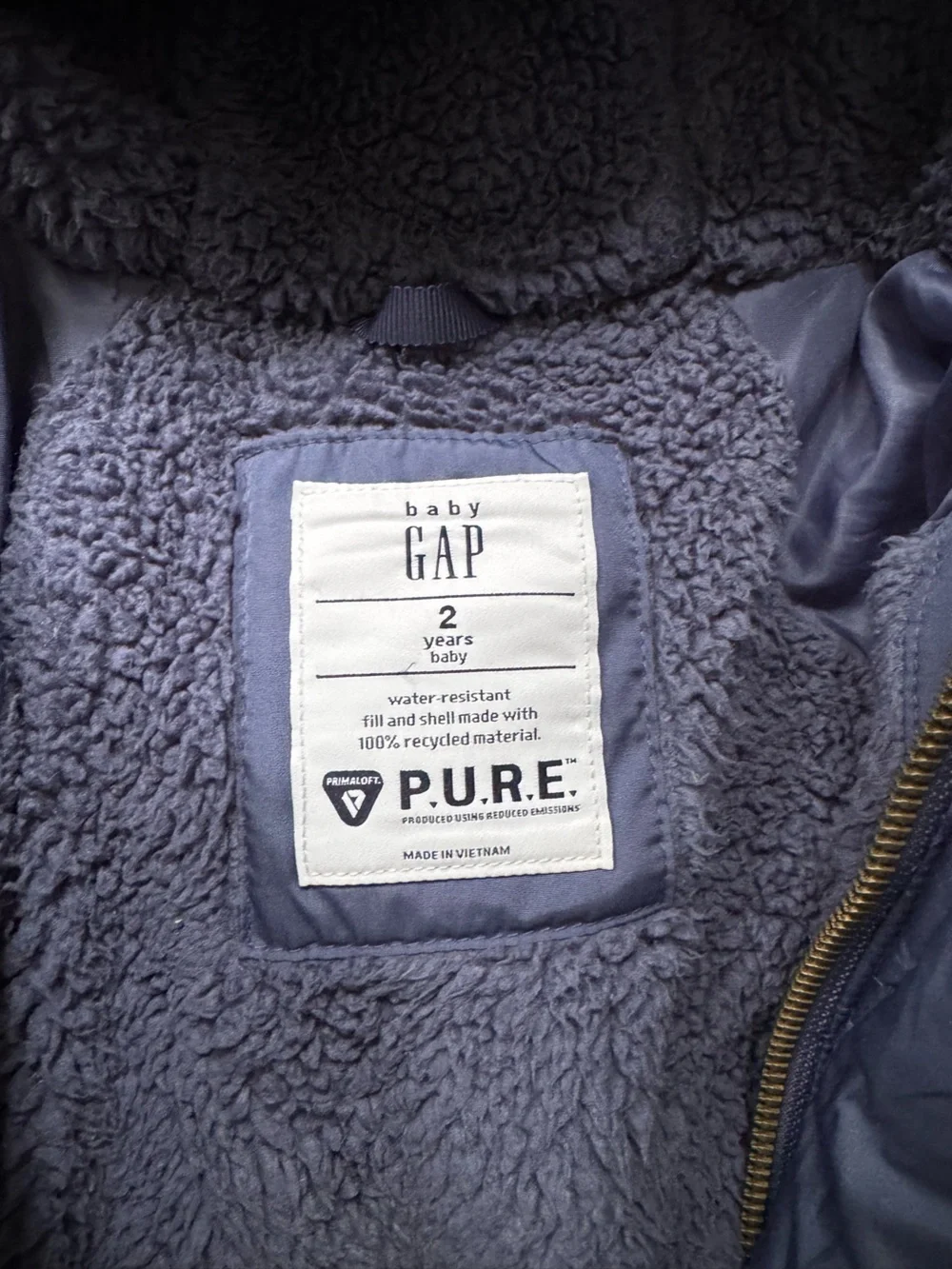 GAP warm navy